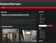Tablet Screenshot of elephantstaircase.com
